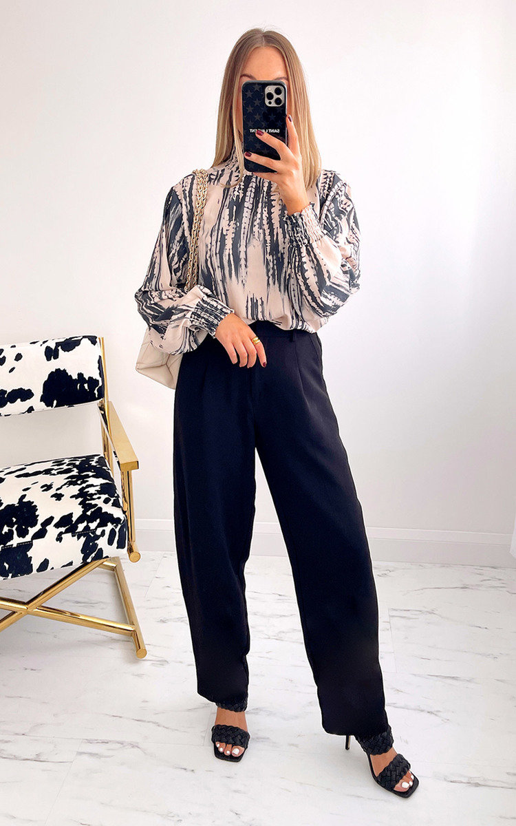 Georgia High Neck Printed Blouse Thumbnail Georgia High Neck Printed Blouse Thumbnail