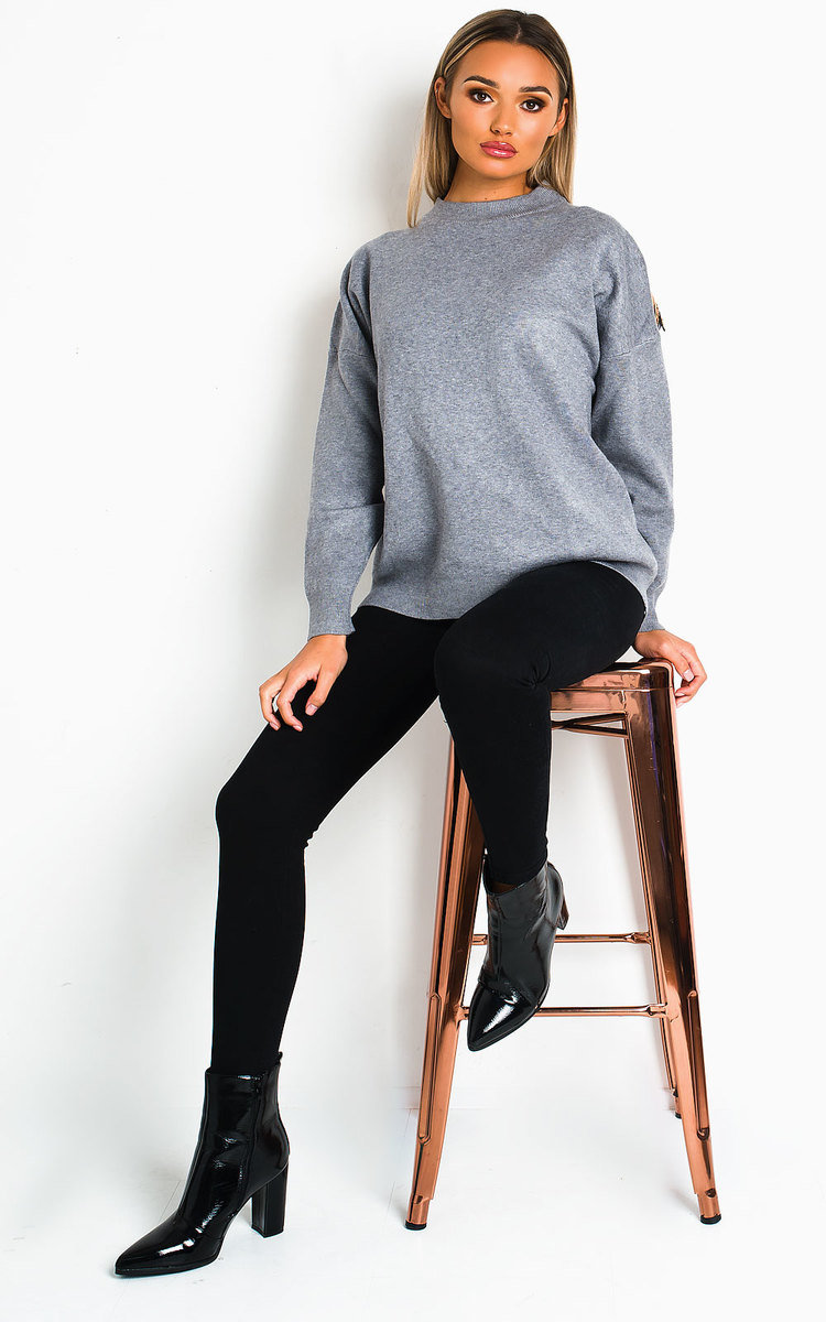 Georgie Embellished Oversized Jumper Thumbnail Georgie Embellished Oversized Jumper Thumbnail