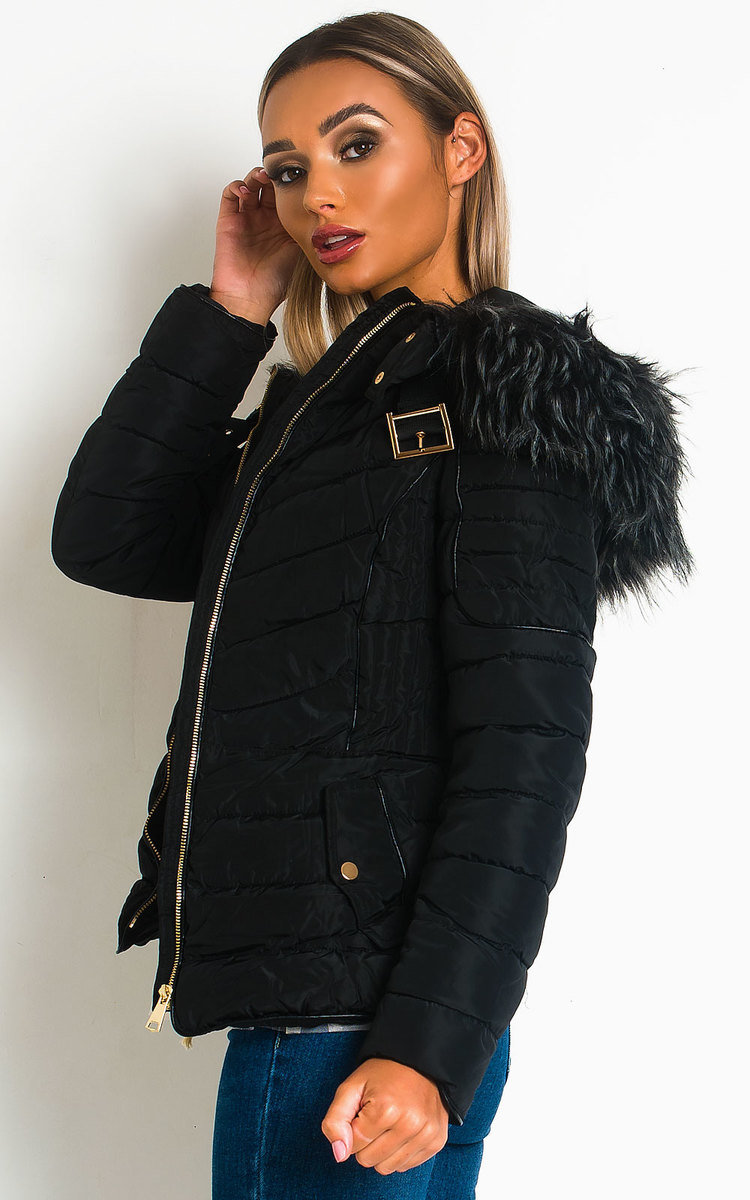 Gerri Padded Faux Fur Hood Puffer Jacket Thumbnail