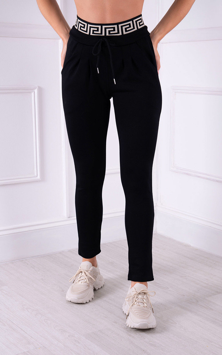 Gia Printed High Waist Slim Leg Joggers 