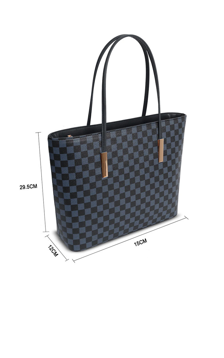 Grace Checked Two in One Handbag Thumbnail Grace Checked Two in One Handbag Thumbnail