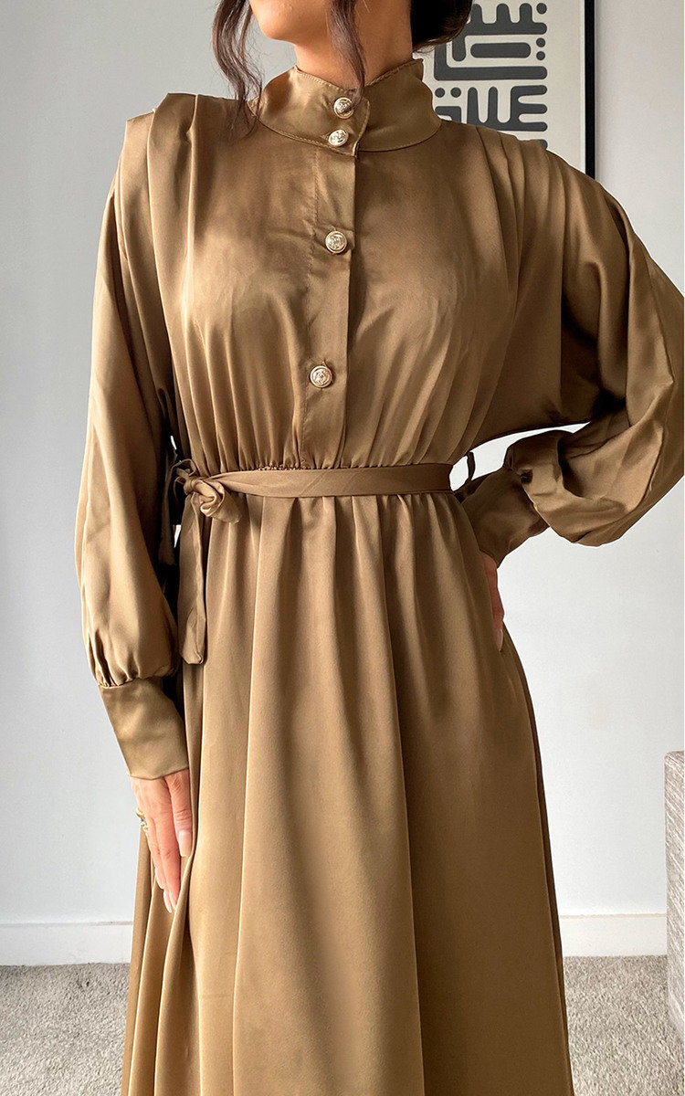 Guilda High Neck Belted Maxi Dress Thumbnail Guilda High Neck Belted Maxi Dress Thumbnail