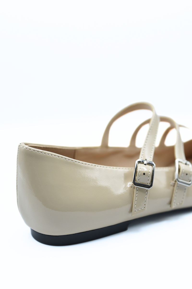 Gwen Strappy Buckle Detail Flat Shoes Thumbnail Gwen Strappy Buckle Detail Flat Shoes Thumbnail