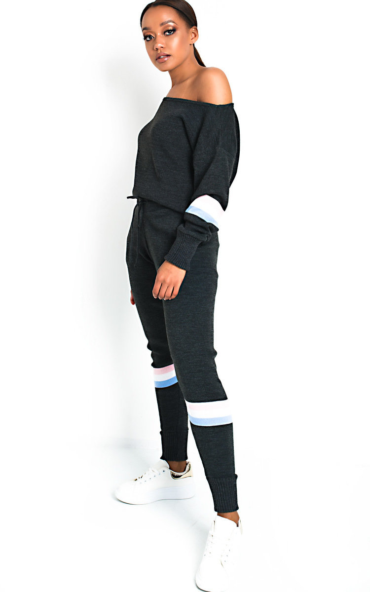 Hadley Knitted Stripe Lounge Co-ord Thumbnail Hadley Knitted Stripe Lounge Co-ord Thumbnail