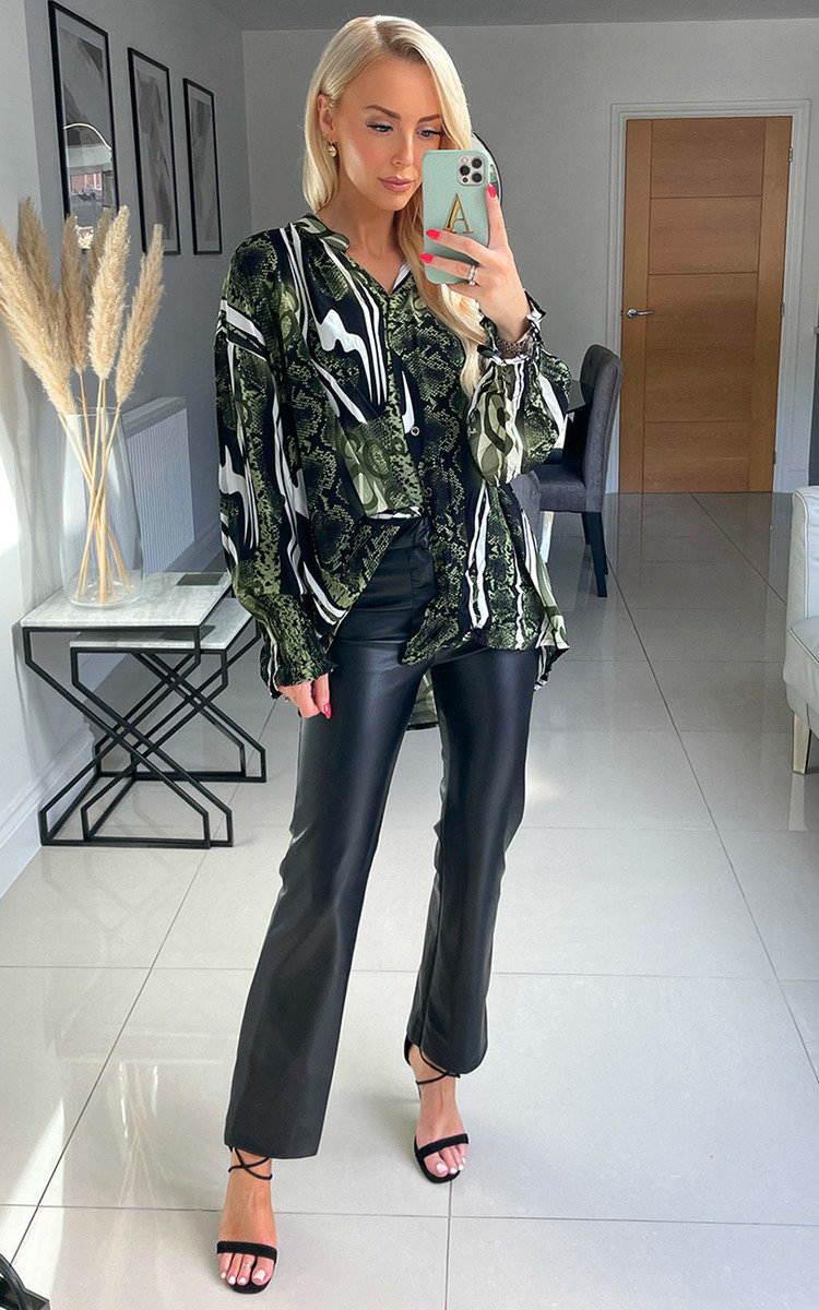 Hailey Oversized Print Blouse Thumbnail