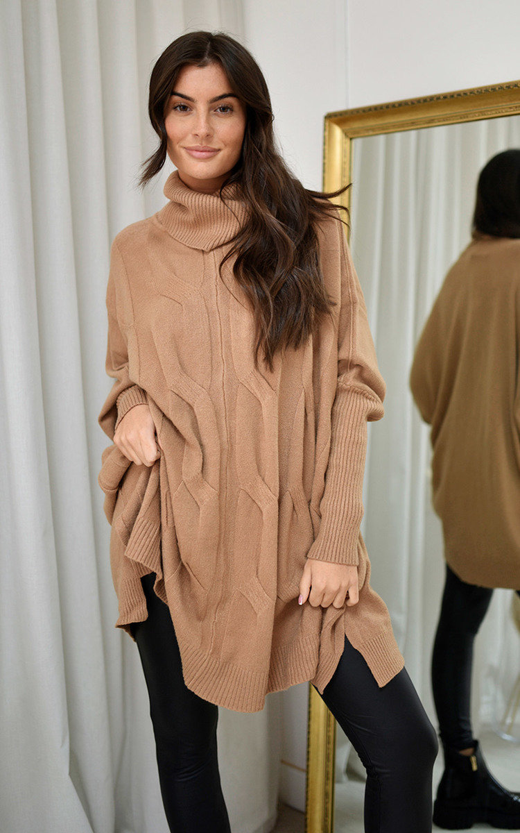 Hallie High Neck Knitted Jumper Hallie High Neck Knitted Jumper
