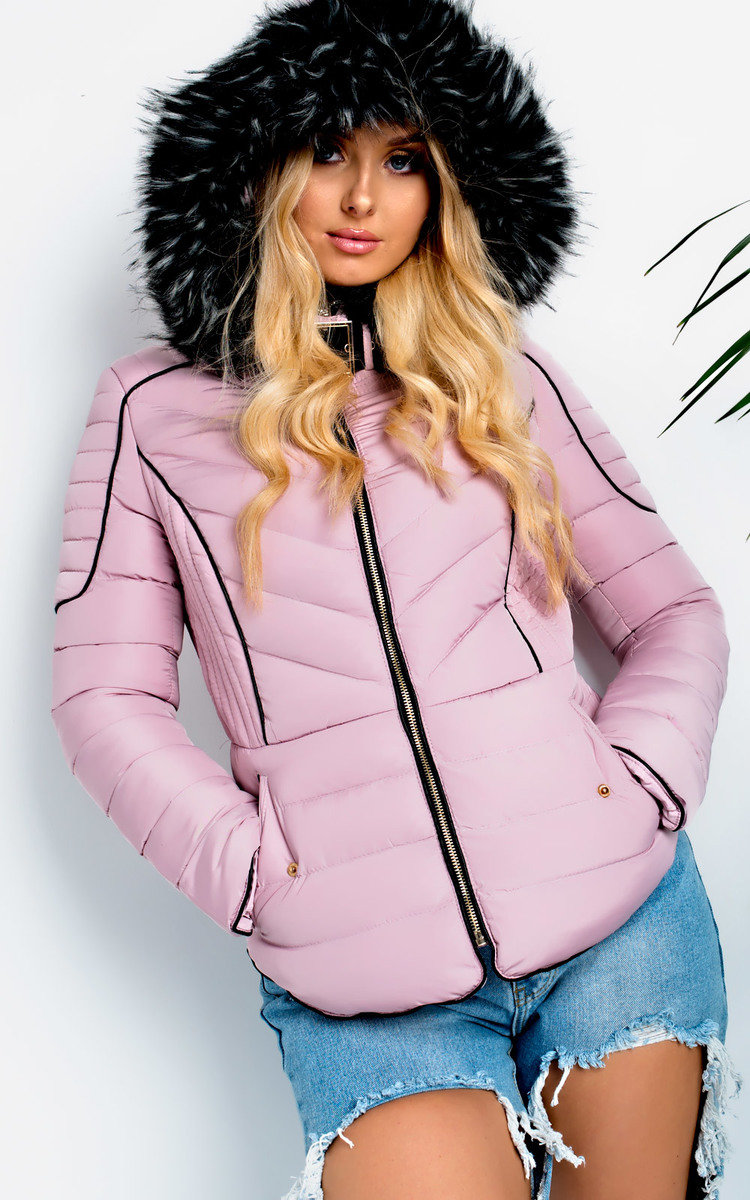Harley Padded Faux Fur Hood Jacket Thumbnail Harley Padded Faux Fur Hood Jacket Thumbnail