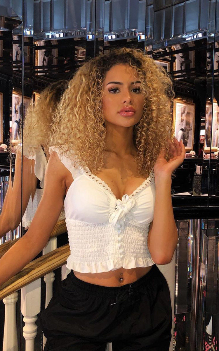 Harper Frill Tie Crop Top Harper Frill Tie Crop Top