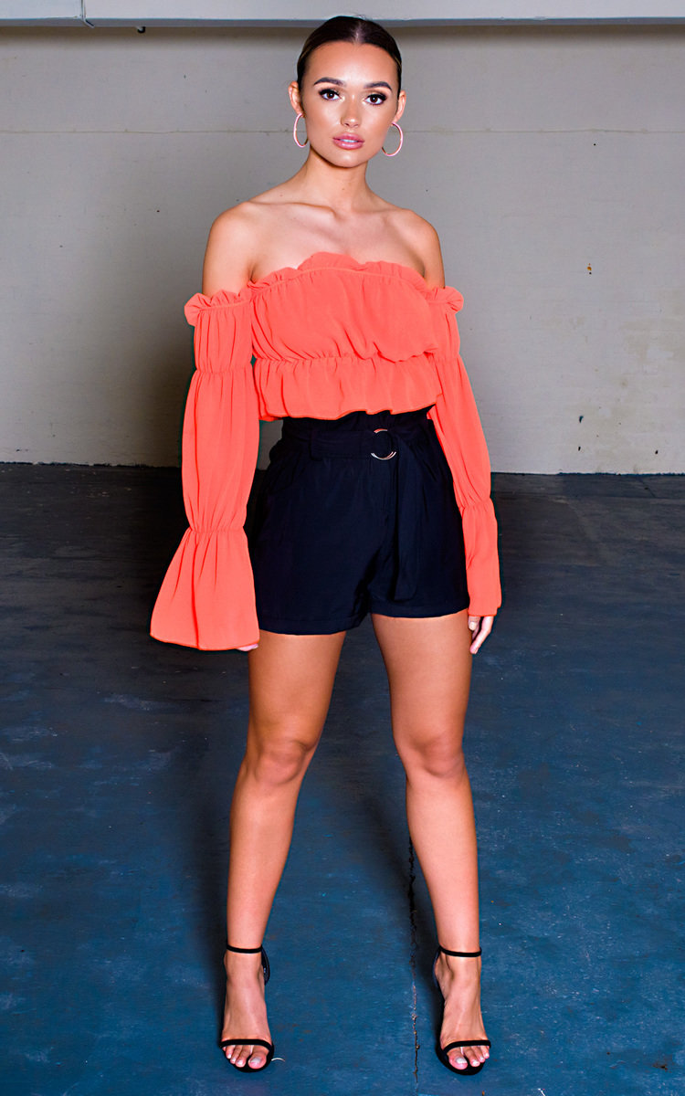 Harper High Waist Paperbag Shorts Thumbnail Harper High Waist Paperbag Shorts Thumbnail