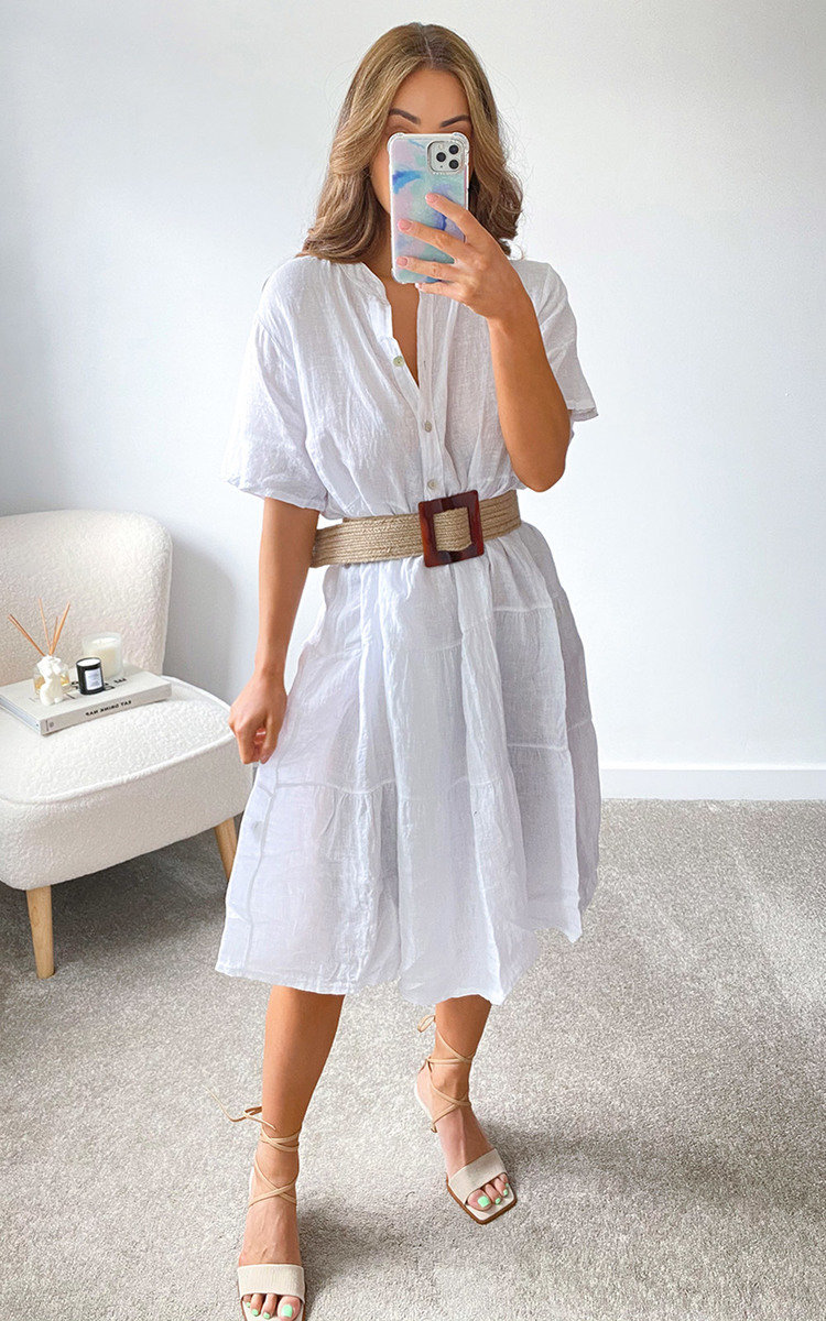 Hazel Tiered Midi Dress Thumbnail