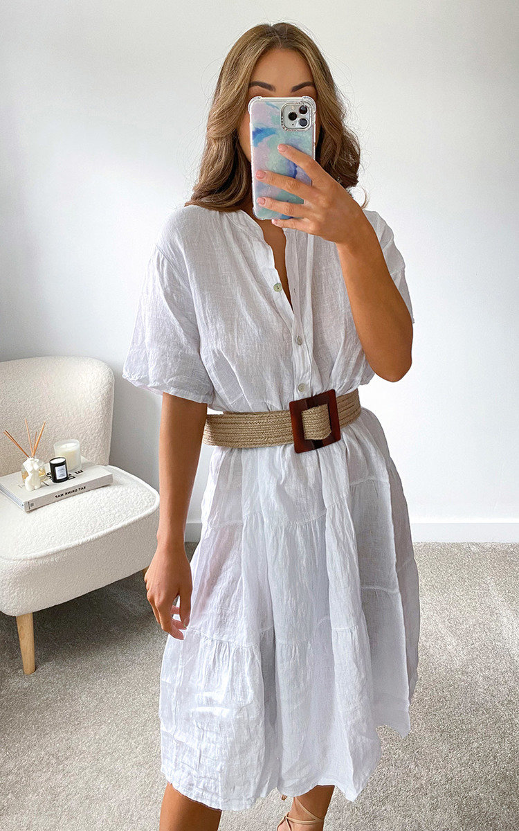 Hazel Tiered Midi Dress Thumbnail