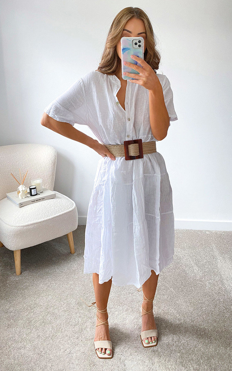 Hazel Tiered Midi Dress Hazel Tiered Midi Dress