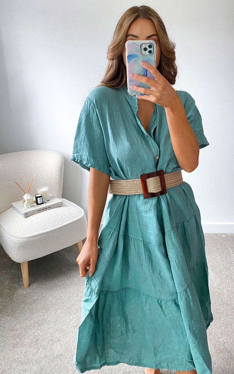 Hazel Tiered Midi Dress Thumbnail