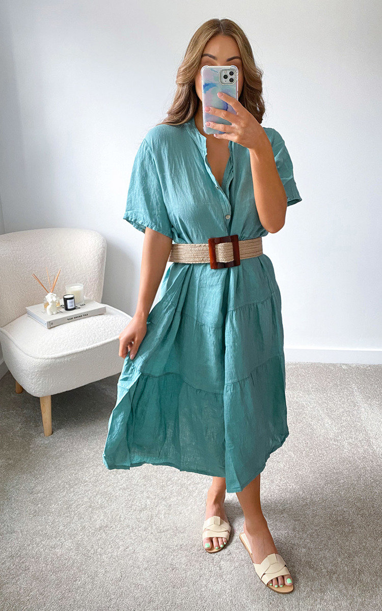 Hazel Tiered Midi Dress Thumbnail Hazel Tiered Midi Dress Thumbnail