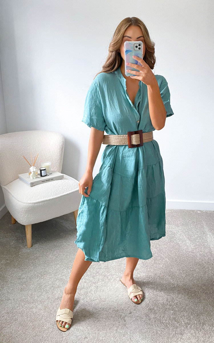 Hazel Tiered Midi Dress Hazel Tiered Midi Dress