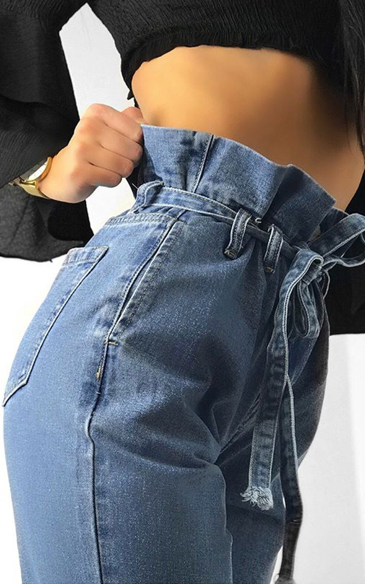 Heidi Tie Waist Mom Jeans Thumbnail