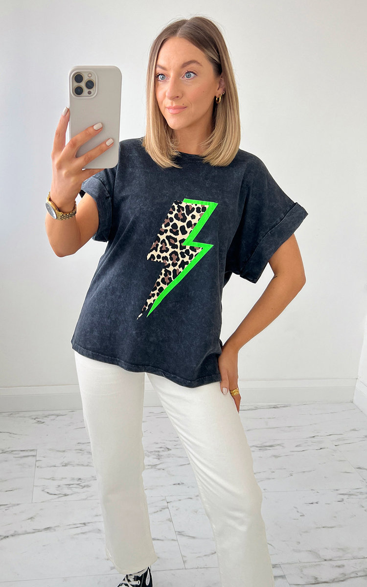 Heli T-shirt with Lightning Bolt Detail Thumbnail Heli T-shirt with Lightning Bolt Detail Thumbnail