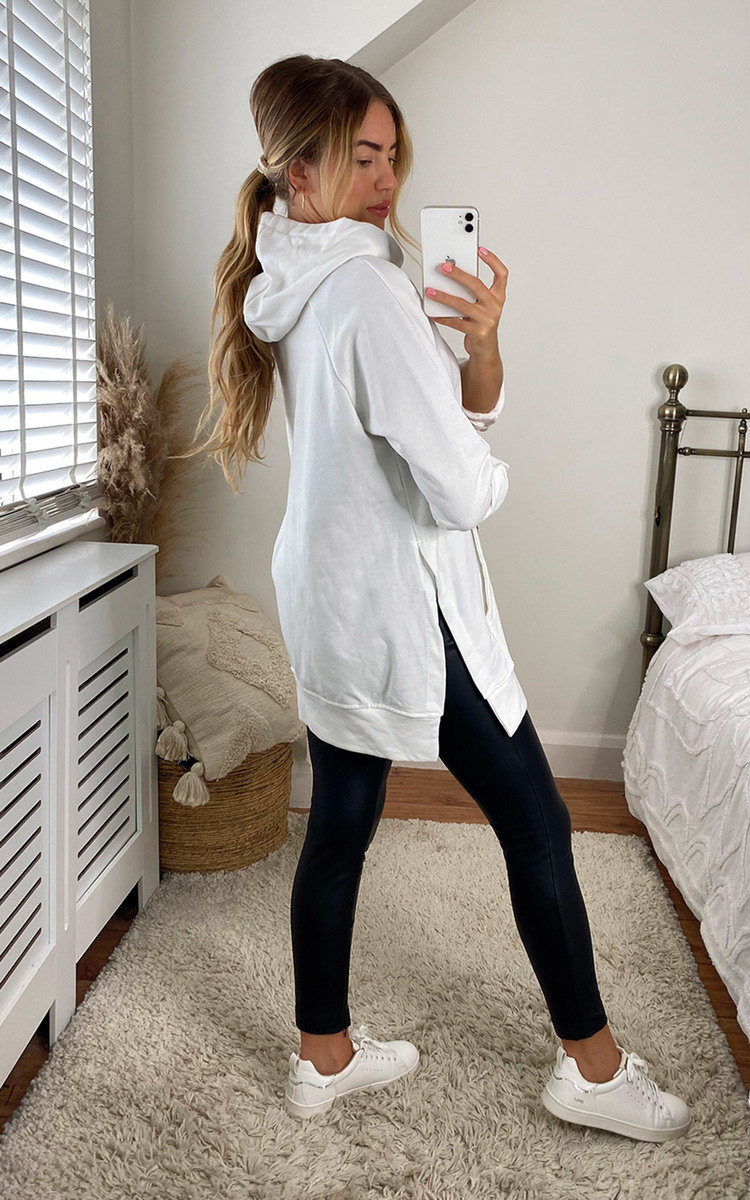 Hetty Longline Hooded Jumper with Front Pocket Thumbnail Hetty Longline Hooded Jumper with Front Pocket Thumbnail