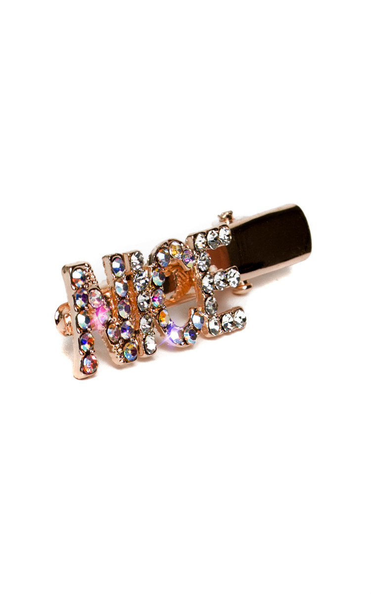 Hetty Slogan Diamante Sparkle Hair Clip Thumbnail Hetty Slogan Diamante Sparkle Hair Clip Thumbnail