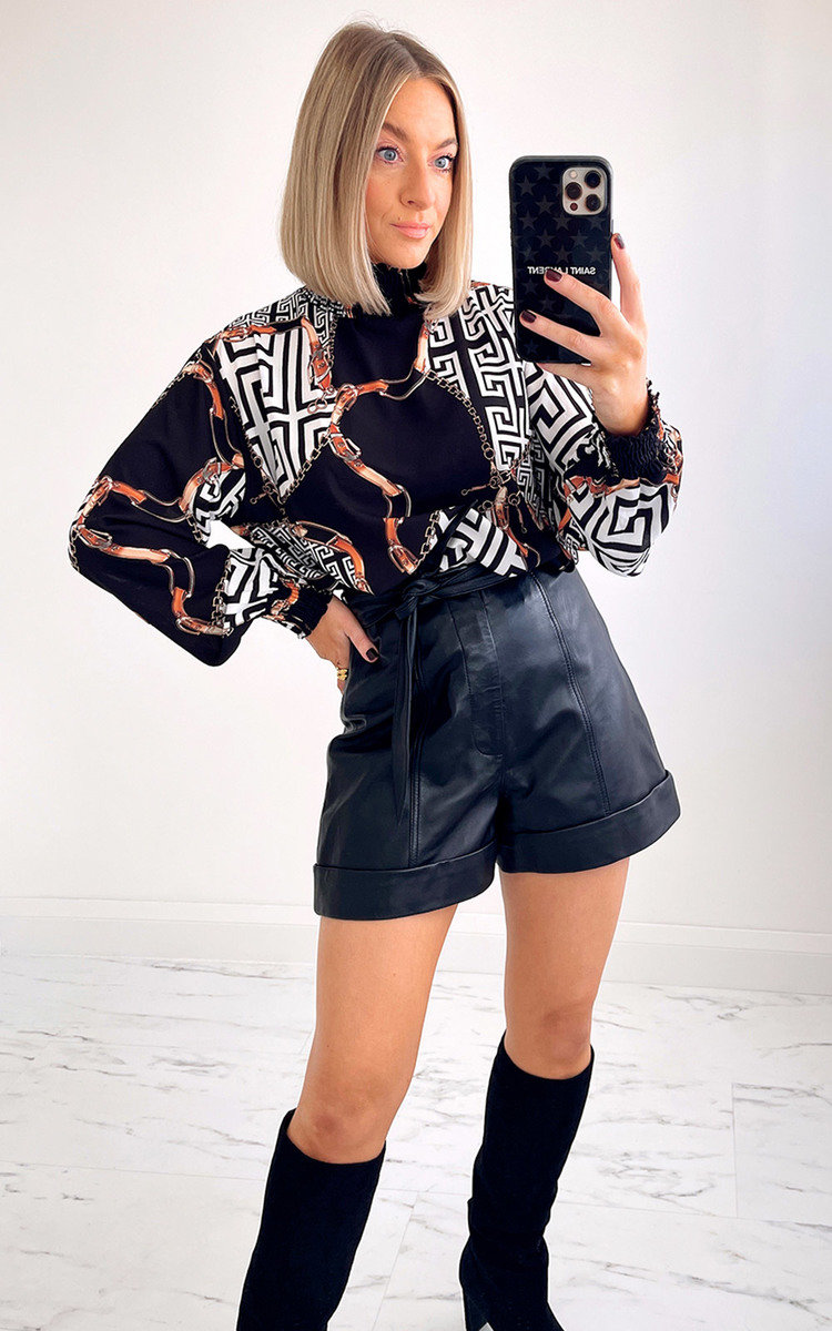 Hope High Neck Printed Blouse Hope High Neck Printed Blouse