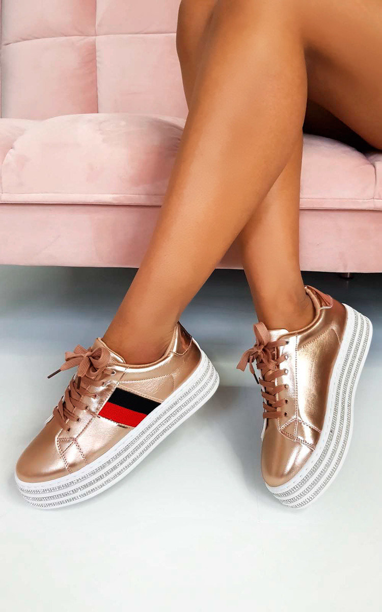Iggy Flatform Embellished Trainers Thumbnail Iggy Flatform Embellished Trainers Thumbnail
