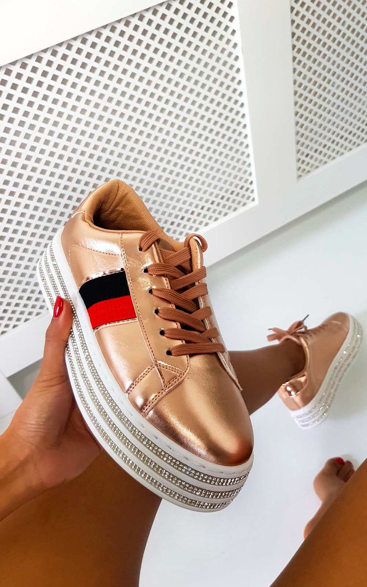 Iggy Flatform Embellished Trainers Thumbnail Iggy Flatform Embellished Trainers Thumbnail