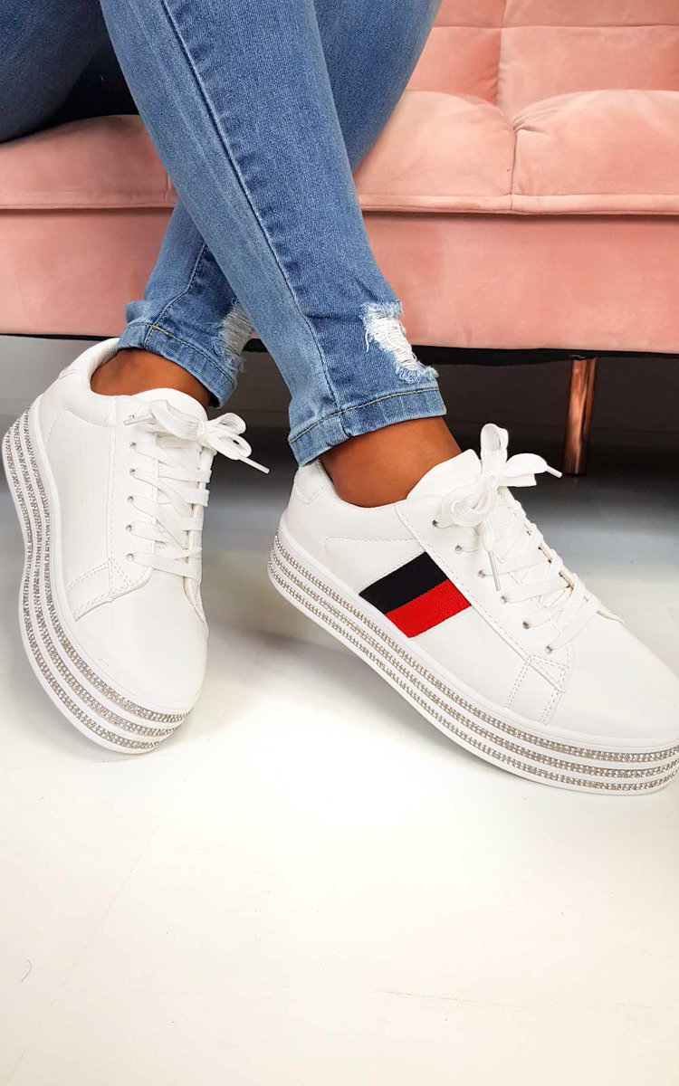 Iggy Flatform Embellished Trainers