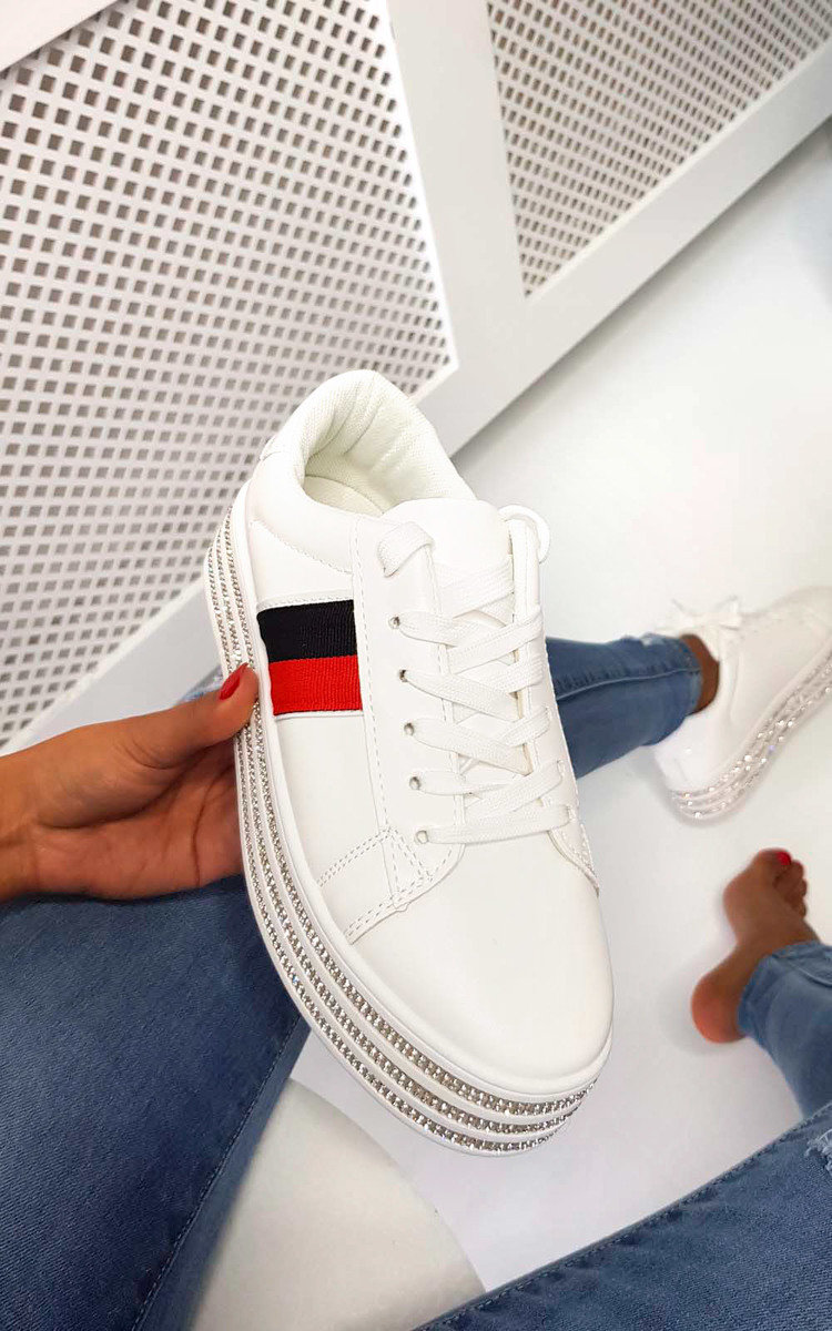 Iggy Flatform Embellished Trainers Thumbnail Iggy Flatform Embellished Trainers Thumbnail