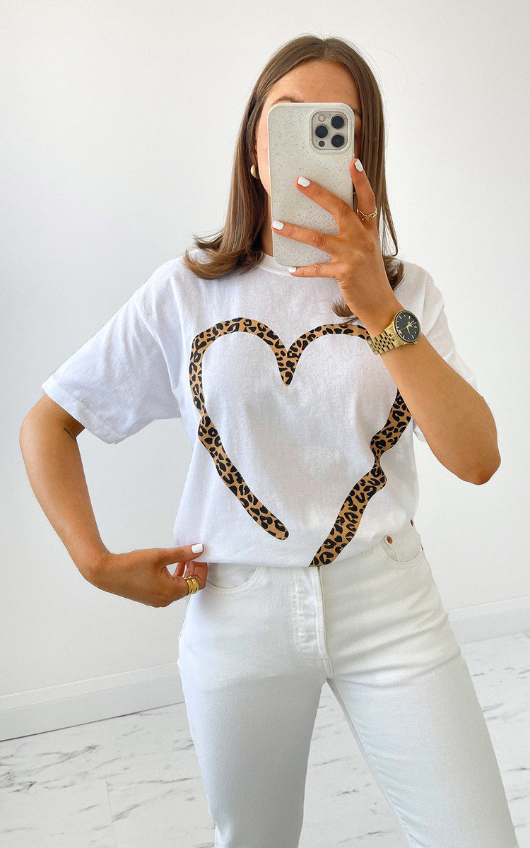 Iggy Leopard Heart T-Shirt