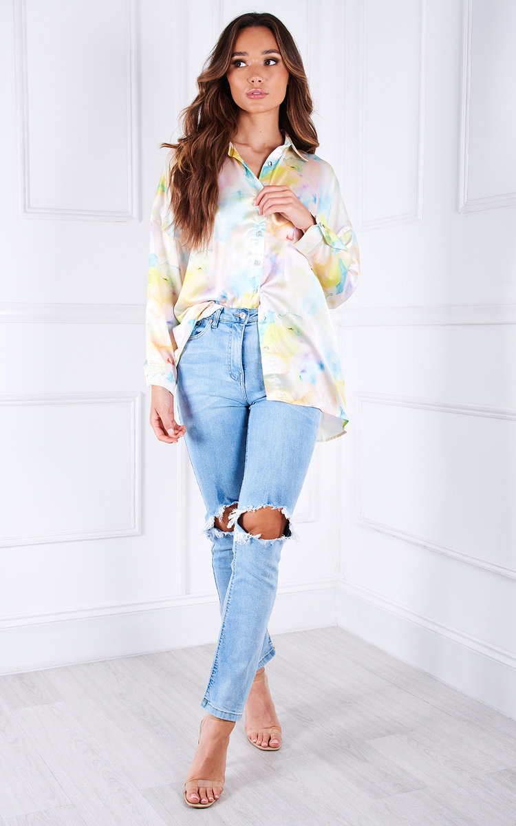 Imogen Printed Button Up Oversized Shirt Thumbnail Imogen Printed Button Up Oversized Shirt Thumbnail