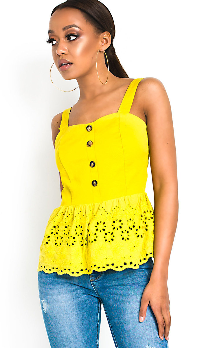 Jackie Crochet Peplum Top Thumbnail Jackie Crochet Peplum Top Thumbnail