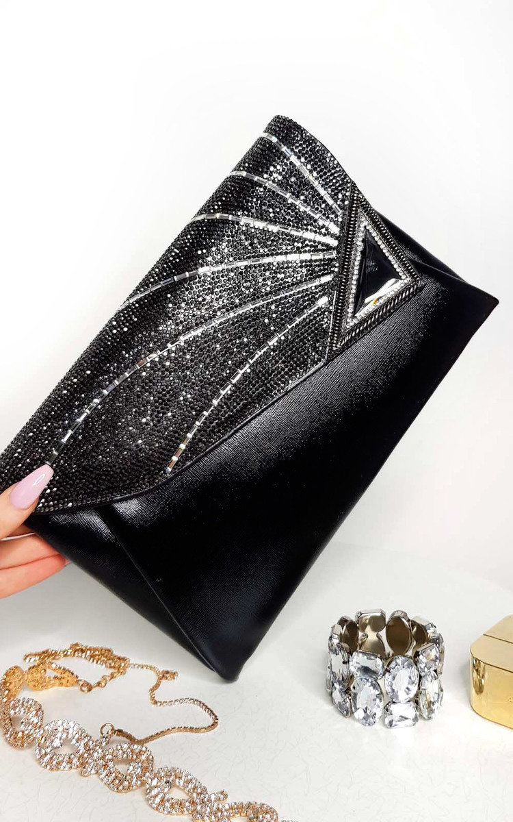 Jade Sequin Embellished Clutch Bag Thumbnail