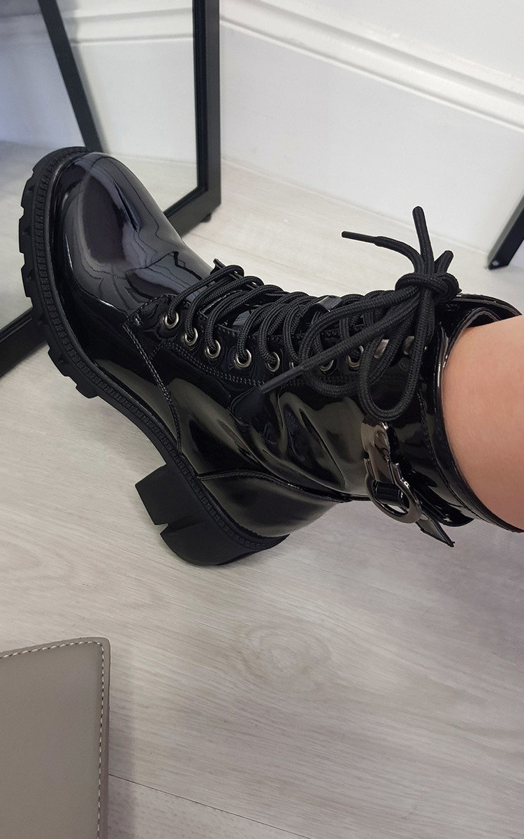 Jamie Lace Up Chunky Ankle Boots Thumbnail Jamie Lace Up Chunky Ankle Boots Thumbnail