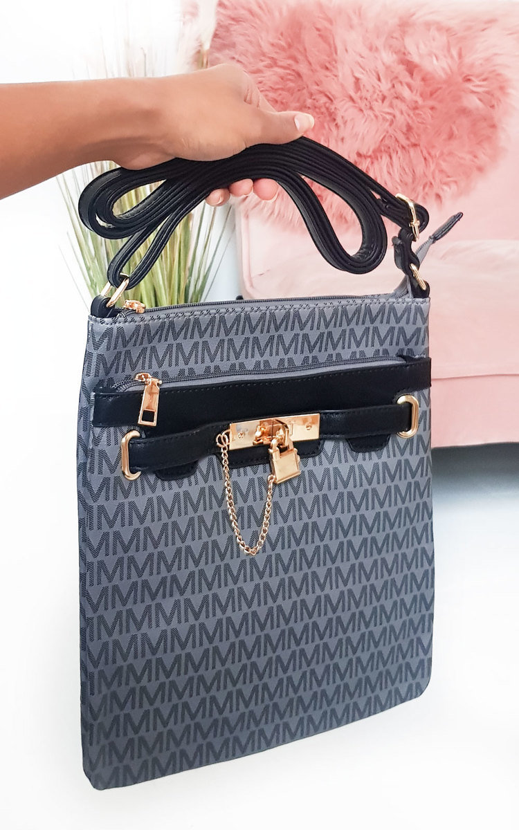 patterned shoulder bag