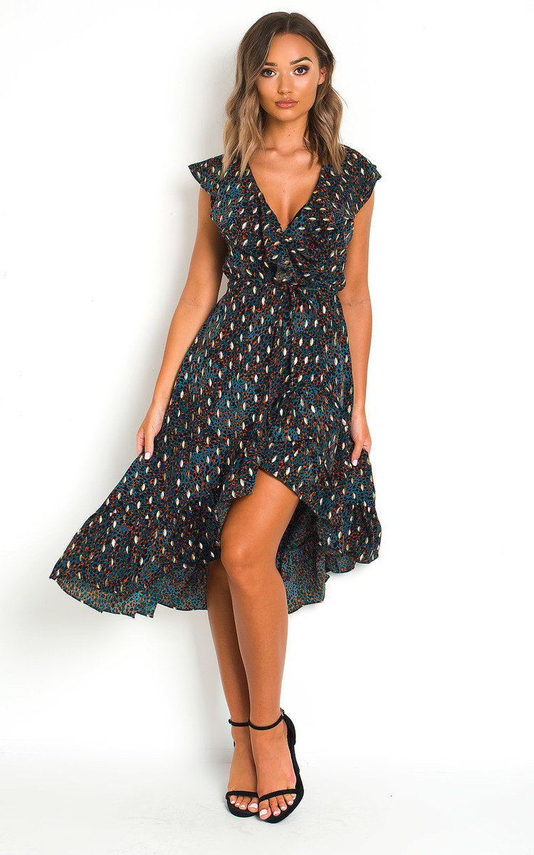 Jaq Wrap Front Midi Dress Thumbnail Jaq Wrap Front Midi Dress Thumbnail