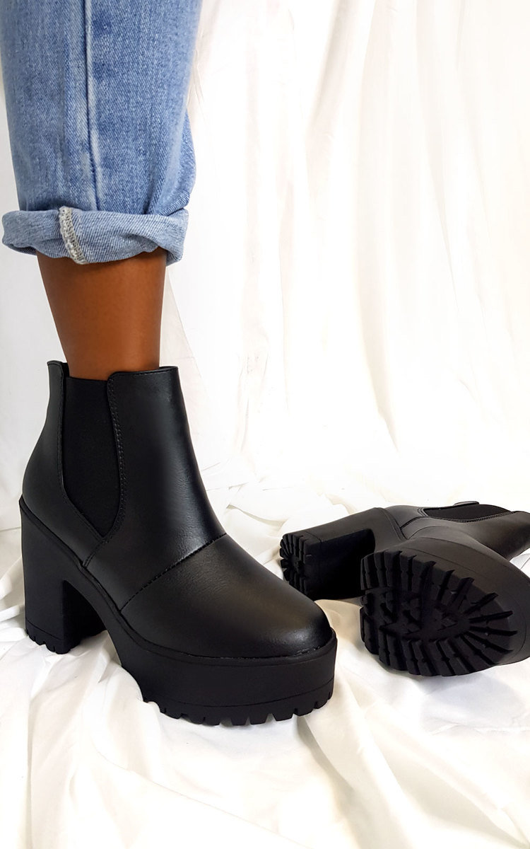 chunky heeled ankle boots