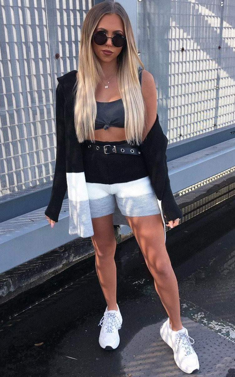 Jaz knitted Jacket and Shorts Co-ord Jaz knitted Jacket and Shorts Co-ord