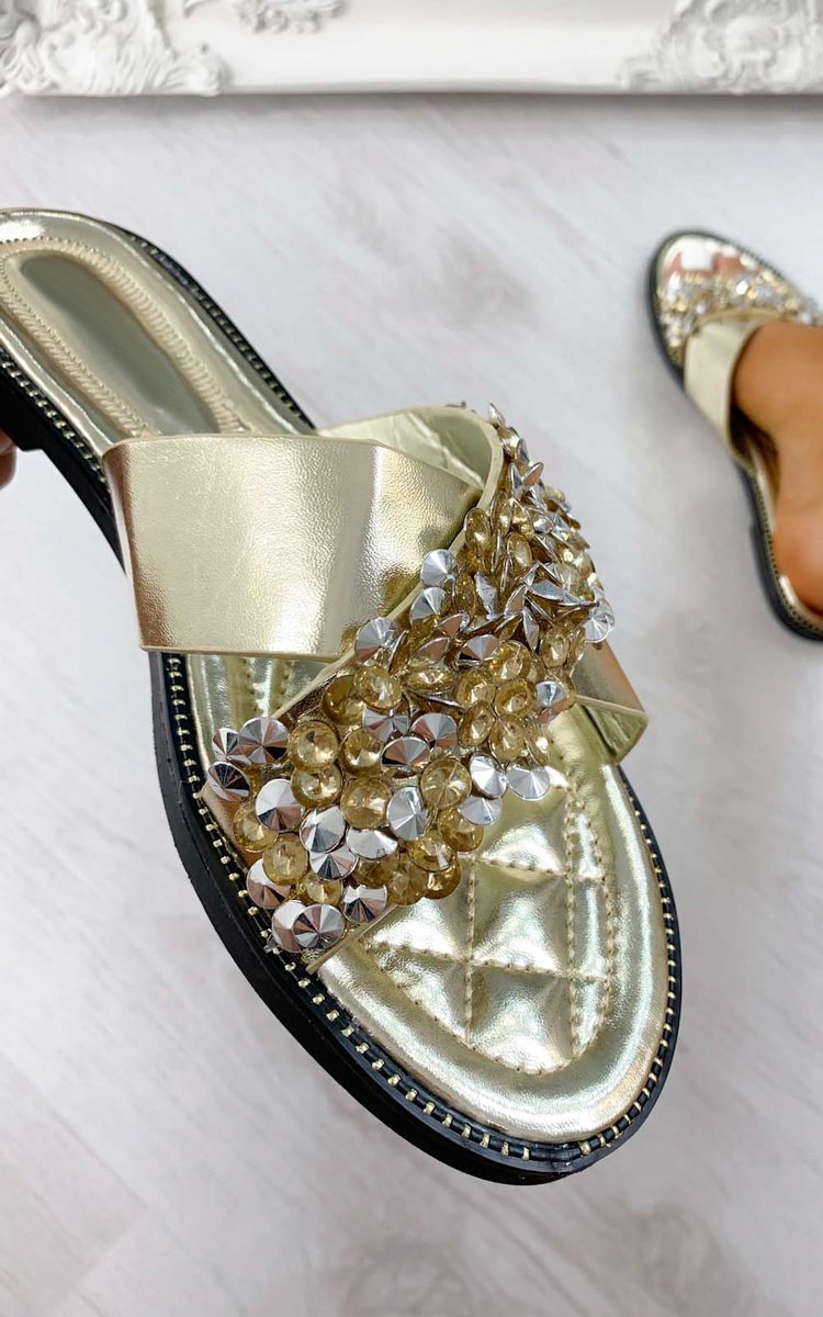 embellished sandals