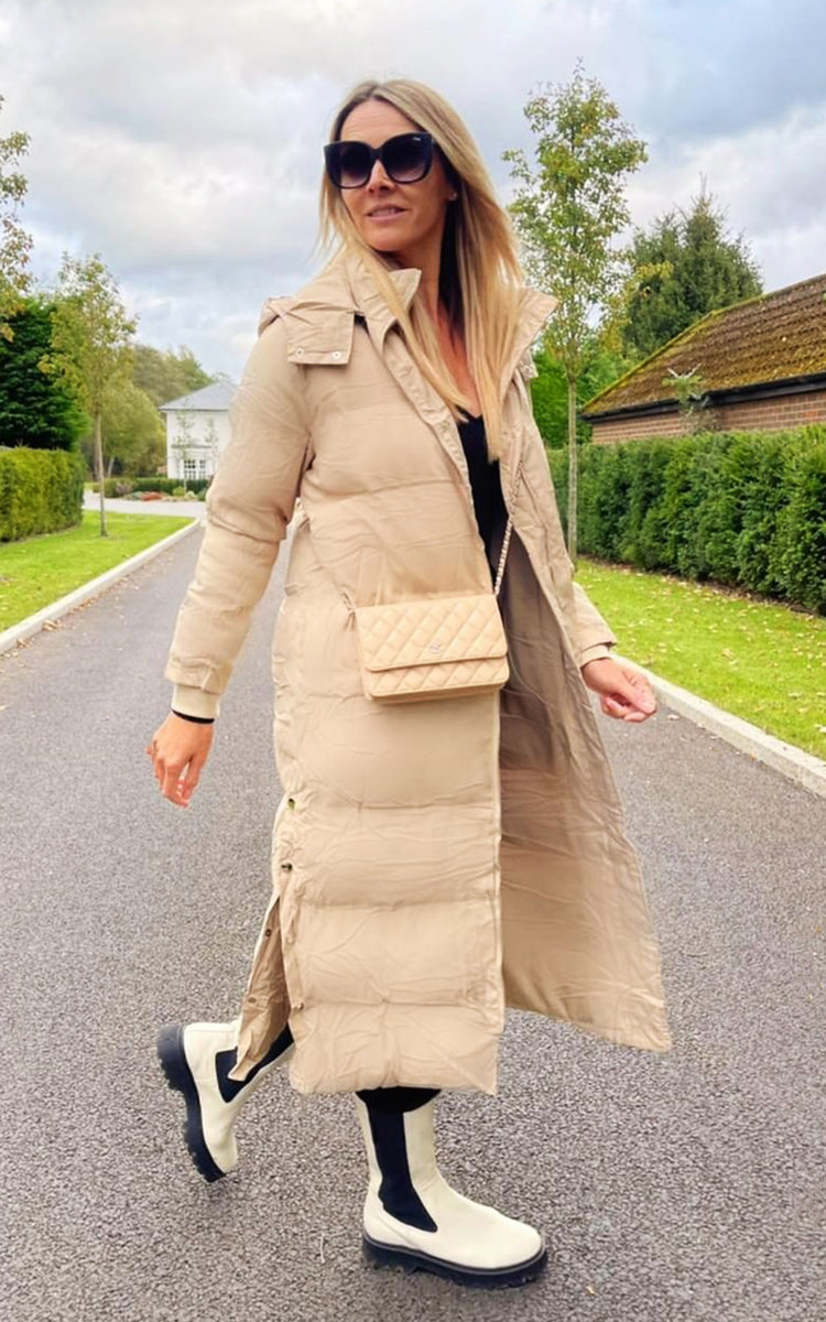 Jen Longline Hooded Puffer Coat Jen Longline Hooded Puffer Coat