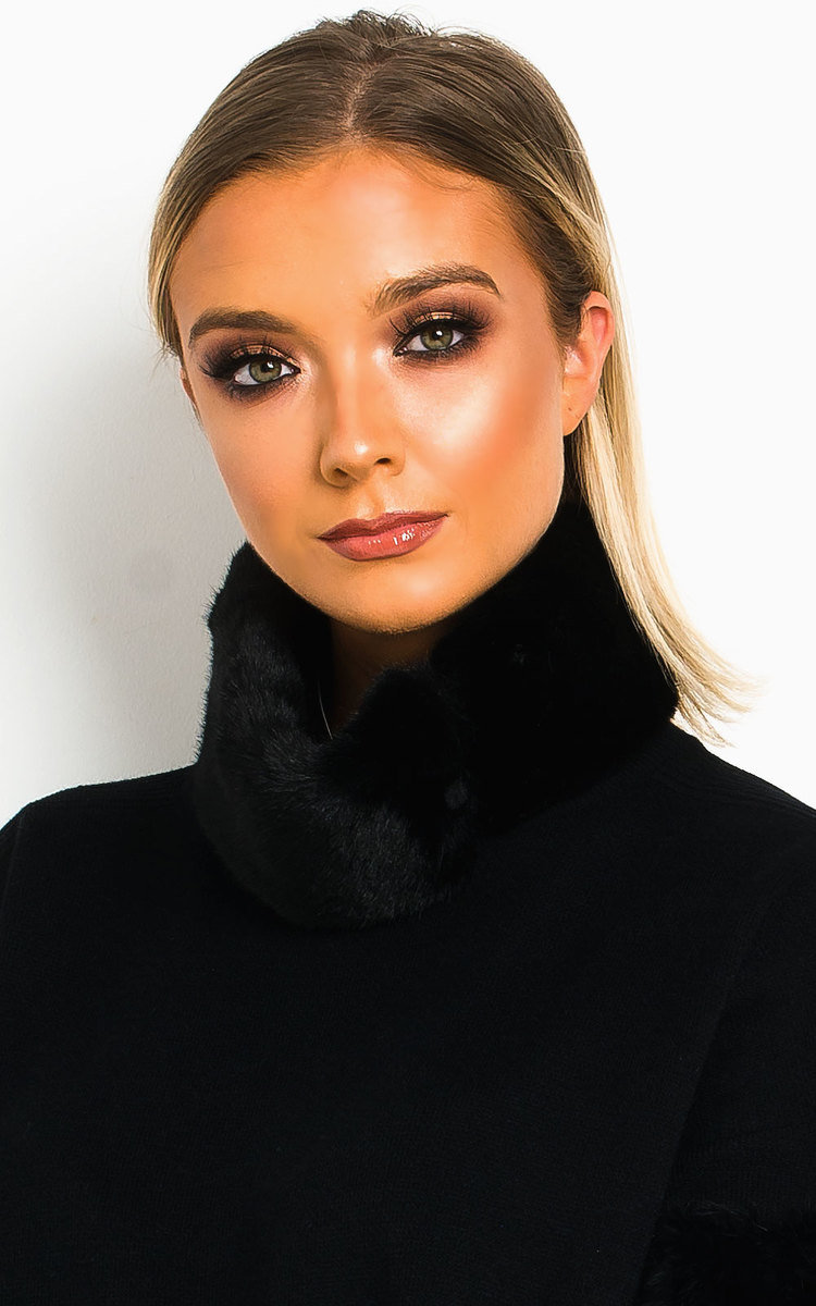 Jennie Faux Fur Collar Scarf