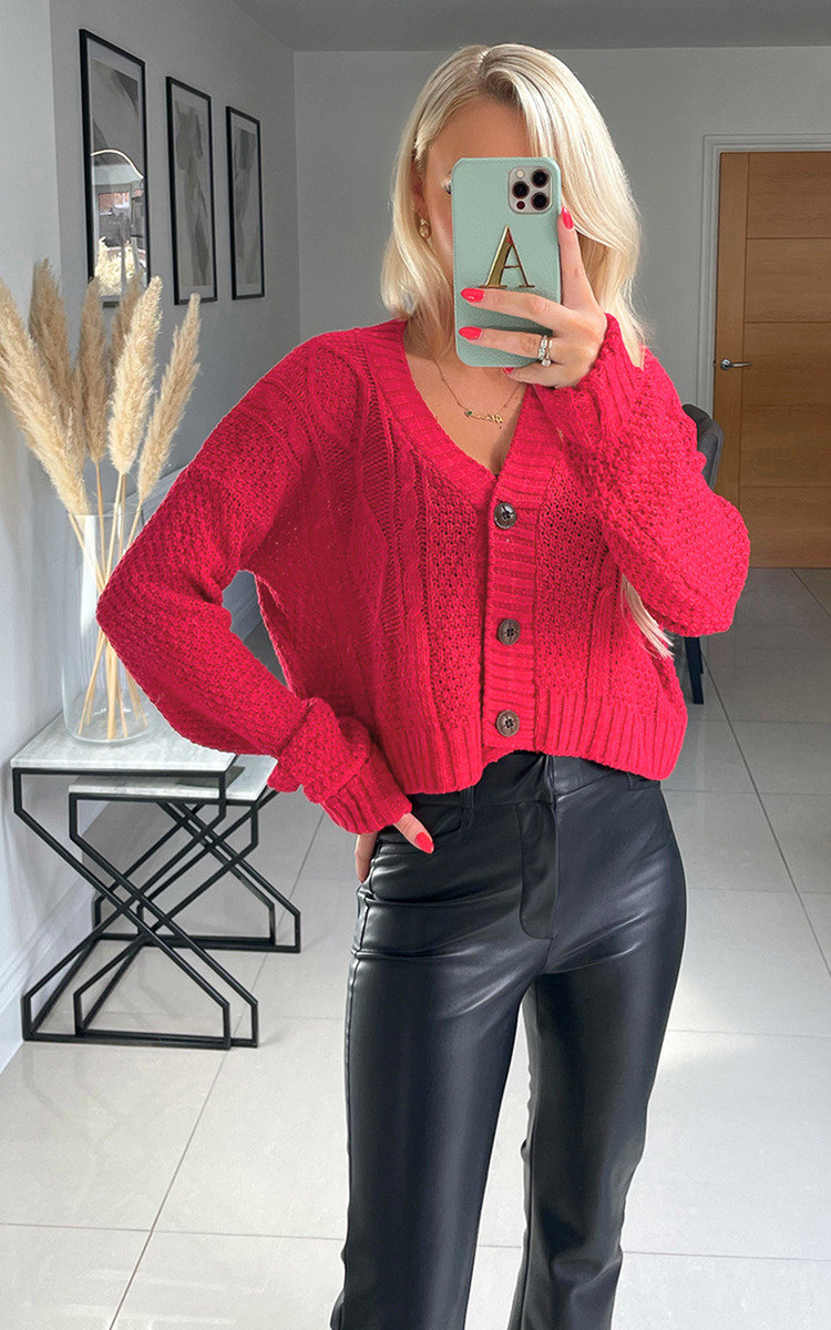 Jess Knitted Button Down Cardigan Jess Knitted Button Down Cardigan