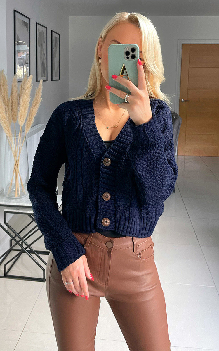Jess Knitted Button Down Cardigan Jess Knitted Button Down Cardigan