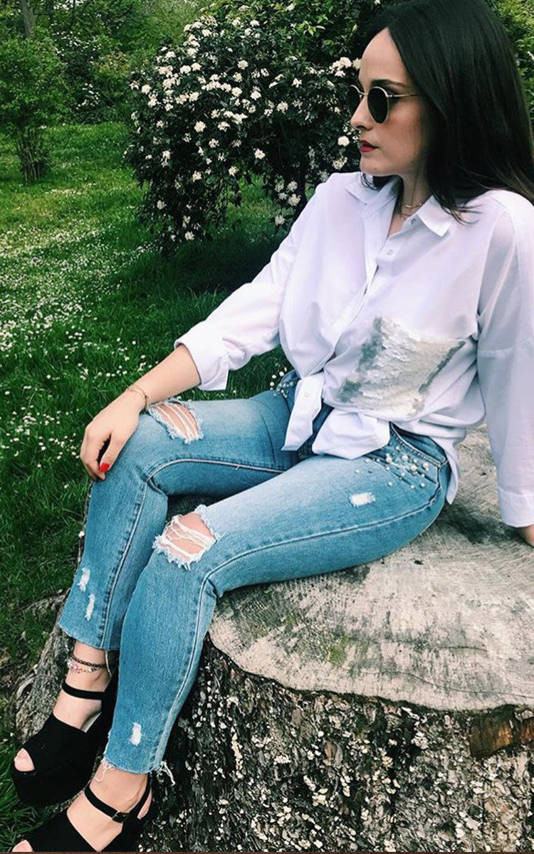 Jesse Embellished Distressed Jeans Thumbnail Jesse Embellished Distressed Jeans Thumbnail