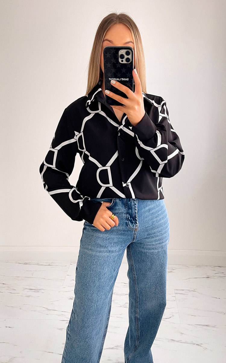 Jessie Printed Button Down Shirt Jessie Printed Button Down Shirt