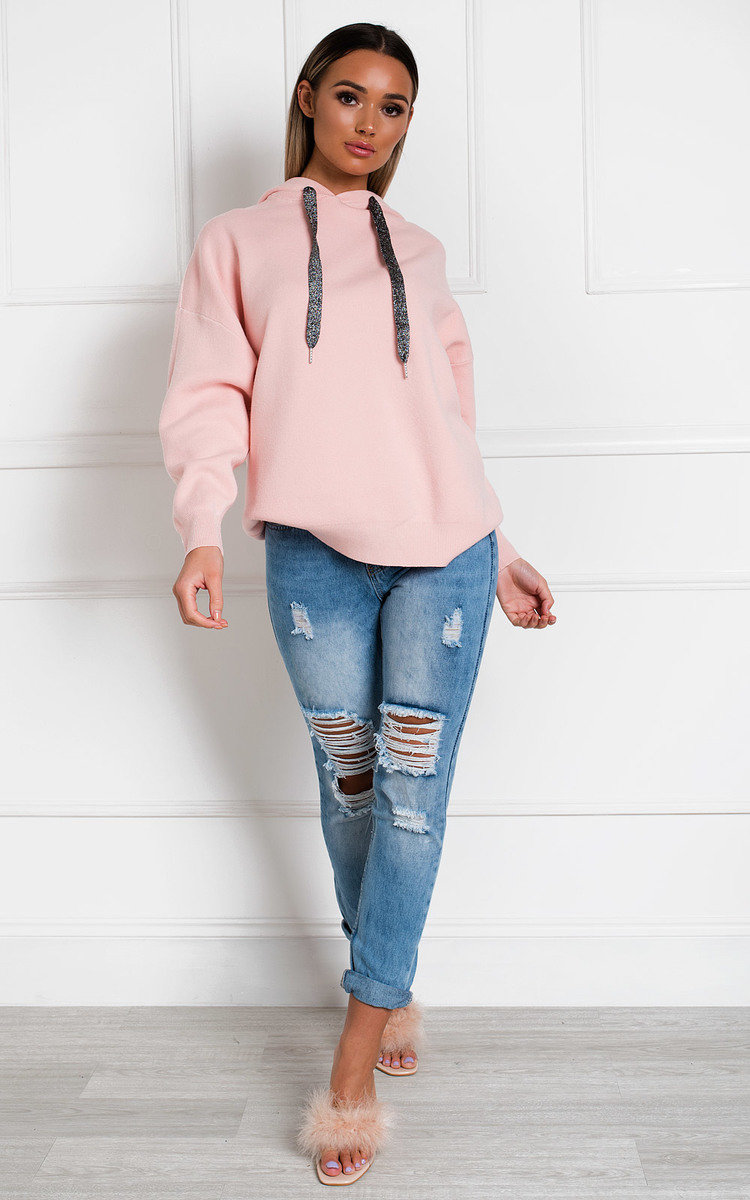 Jessie Oversized Wing Embellished Jumper Thumbnail