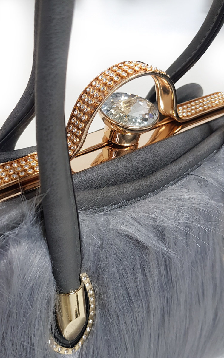 Jessy Faux Fur Handbag Thumbnail Jessy Faux Fur Handbag Thumbnail