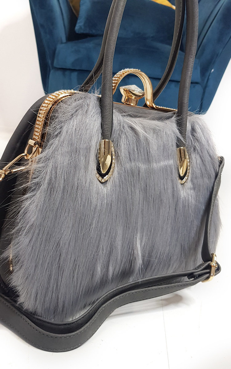Jessy Faux Fur Handbag Thumbnail Jessy Faux Fur Handbag Thumbnail