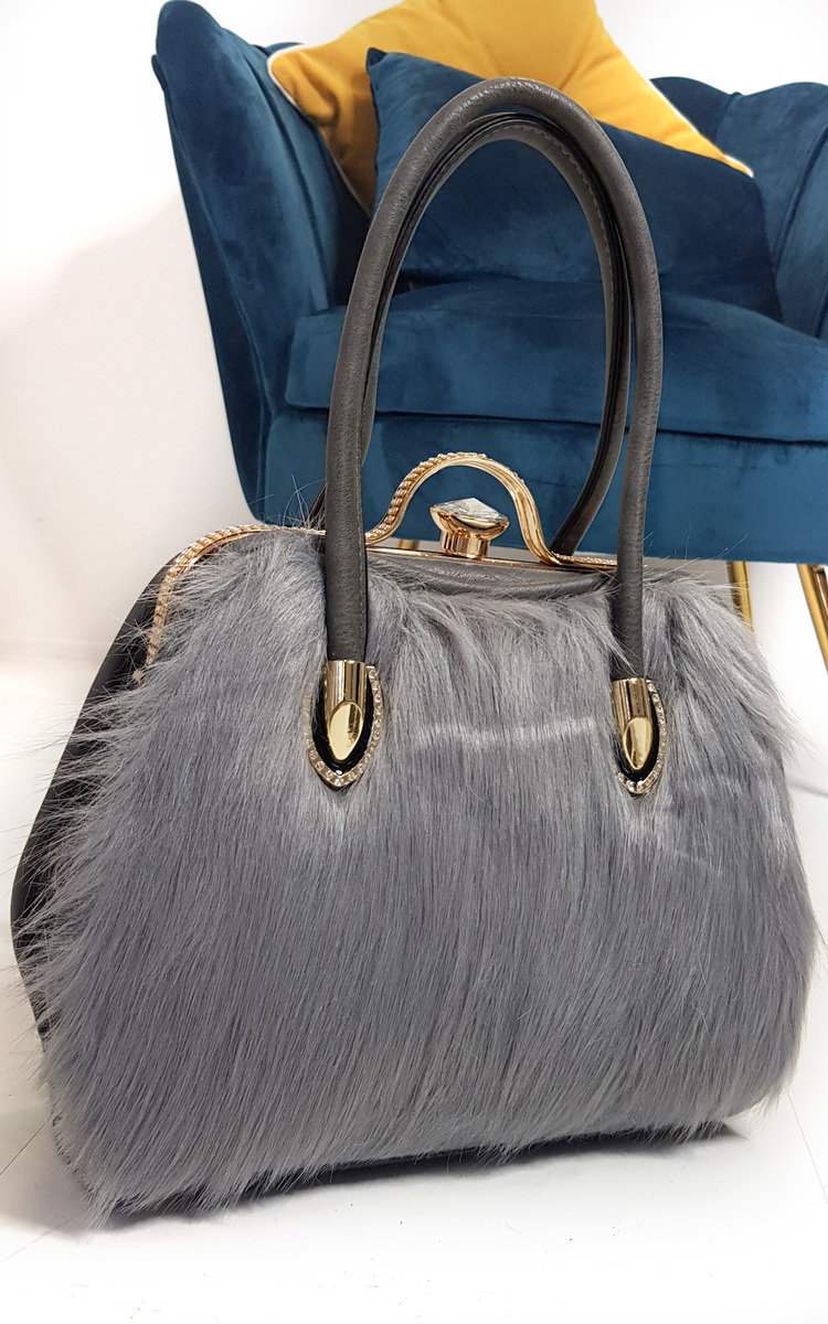 Jessy Faux Fur Handbag