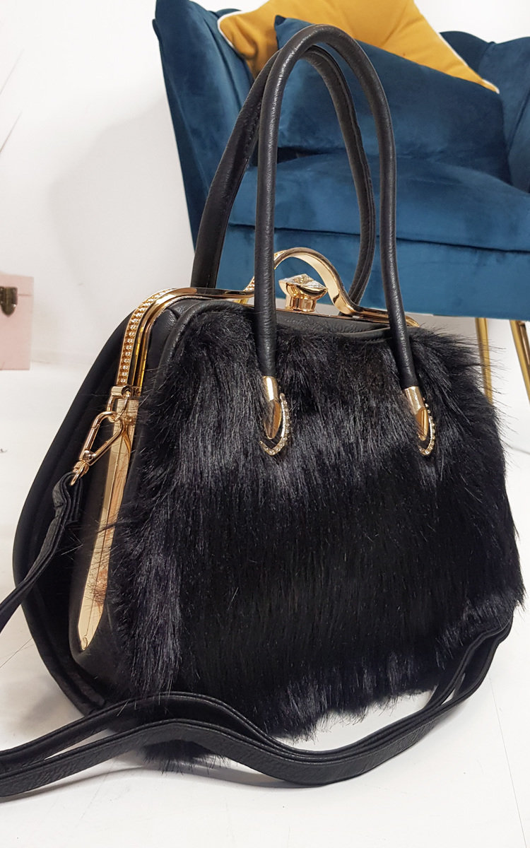 Jessy Faux Fur Handbag