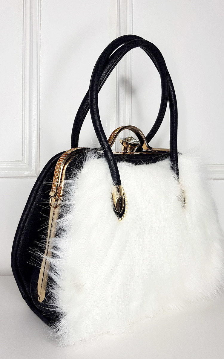 Jessy Faux Fur Handbag